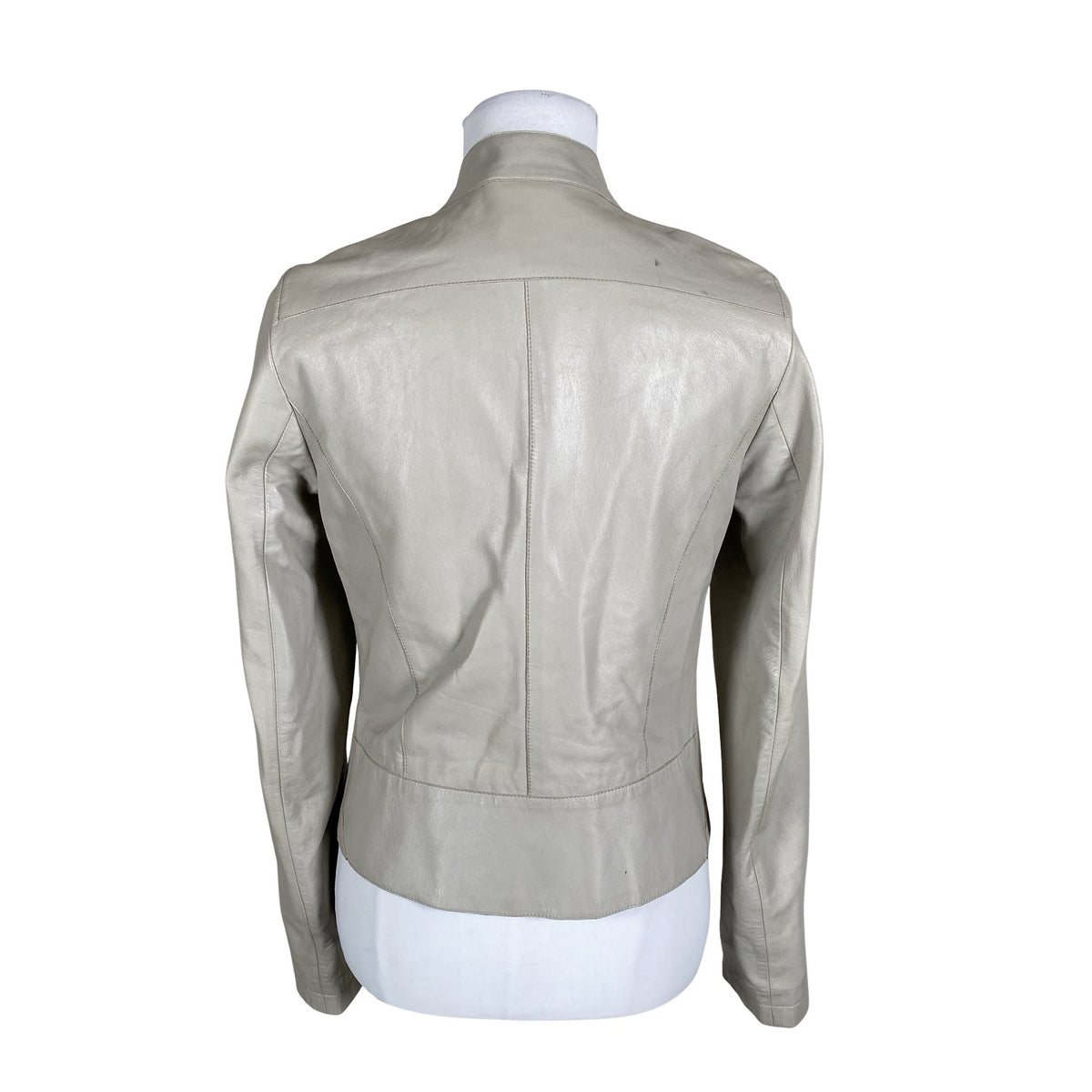 Unisex Patrizia Pepe - Leather jacket, size Ei kokoa - Gray (2)