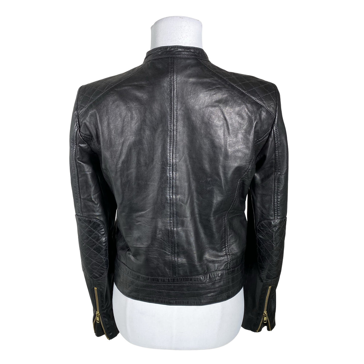 Unisex InWear - Leather jacket, size 36 - Black (2)