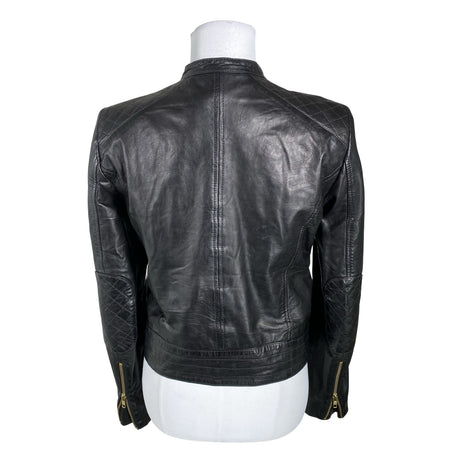 Unisex InWear - Leather jacket, size 36 - Black (2)