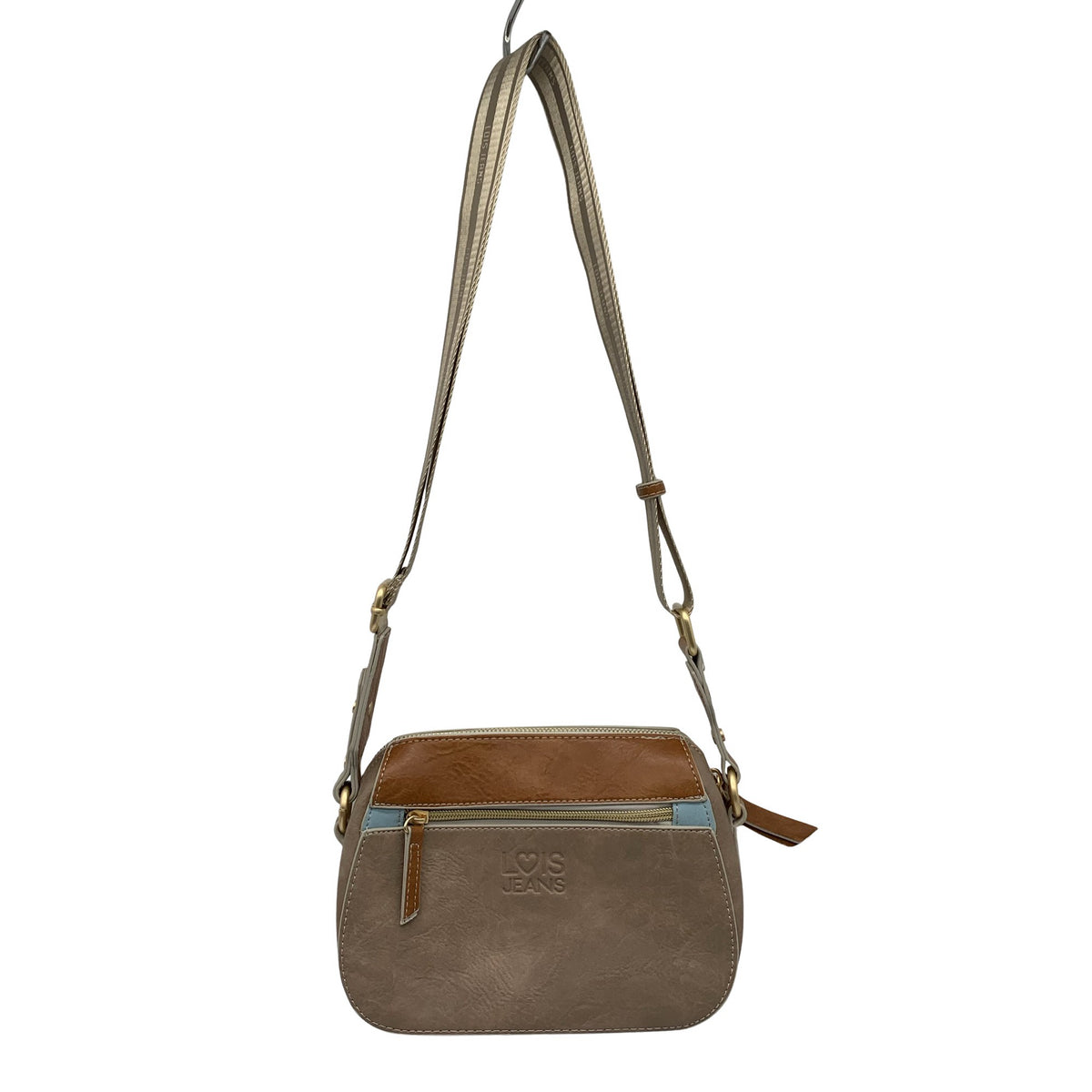 Unisex LOIS Jeans - Shoulder bag, size Midi - Beige (3)