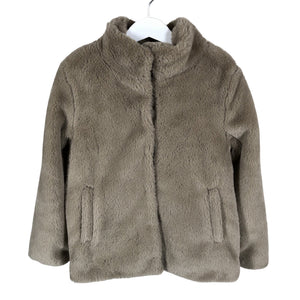 Unisex Name It - Faux fur coat, size 122 - 128 - Brown (1)