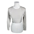 Unisex Alphalete - Sports shirt, long sleeve, size 36 - Gray ()