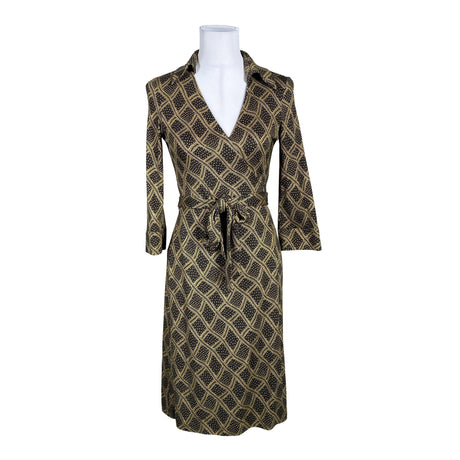 Unisex Diane von Furstenberg - Tricot dress, size 36 - Brown ()