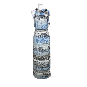 Unisex Reiss - Schiffon dress, size 38 - Blue (1)