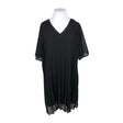 Unisex Zizzi - Schiffon dress, size 46 - Black ()