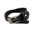 Unisex Nini's - Leather belt, size Ei kokoa - Black ()