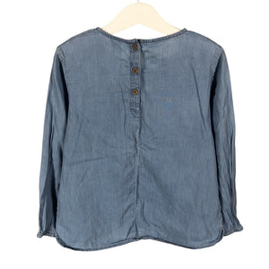 Unisex Lindex - Blouse, size 116 - 122 - Light blue (2)