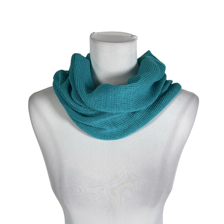 Unisex Handmade - Circle scarf, size Mini - Blue ()