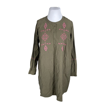 Unisex Zizzi - Schiffon dress, size 46 - Light pink ()