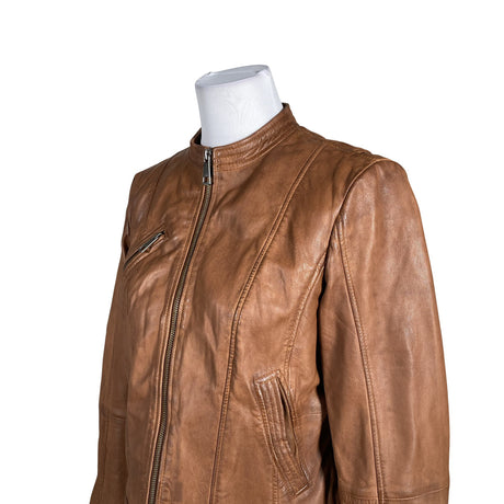 Unisex Esprit - Leather jacket, size 40 - Brown (2)
