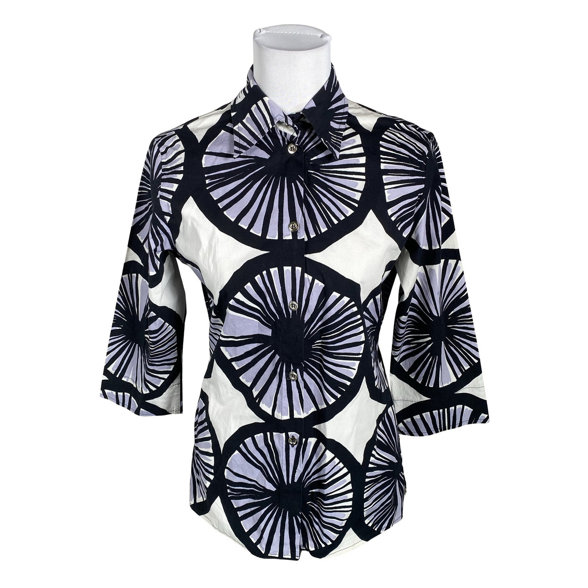 Unisex Marimekko - Collared shirt, size 38 - Violet (1)
