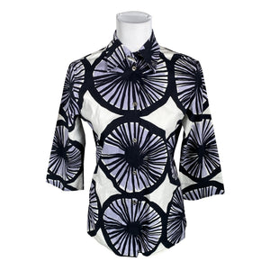 Unisex Marimekko - Collared shirt, size 38 - Violet (1)