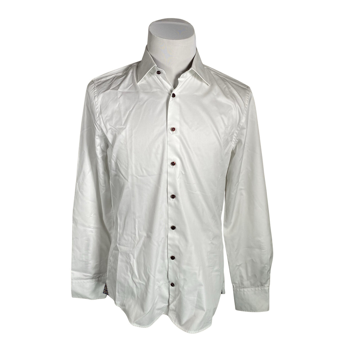 Unisex Stenströms - Collared shirt, size L - White (1)