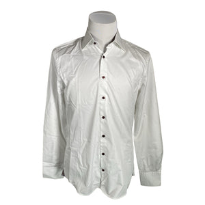 Unisex Stenströms - Collared shirt, size L - White (1)