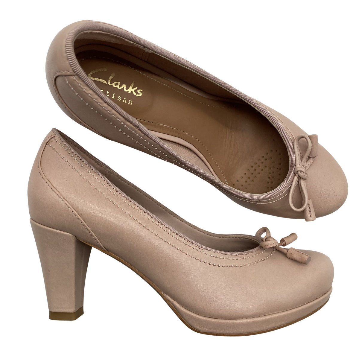 Unisex Clarks - High heels, size 35 - Beige (1)