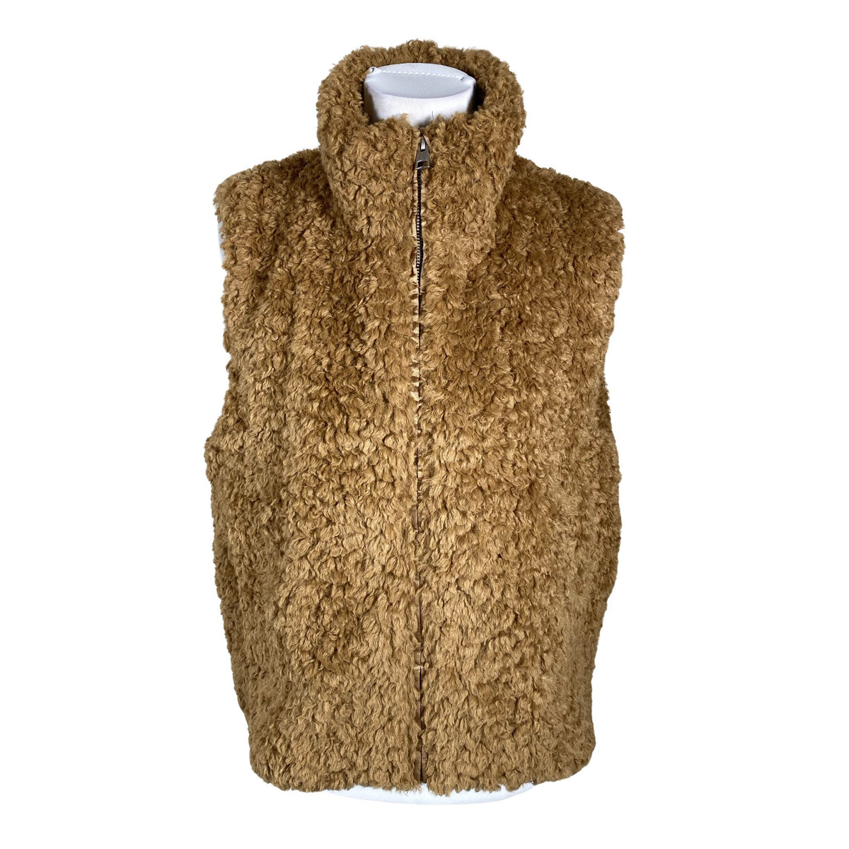 Unisex COS - Faux fur vest, size 40 - Brown (1)