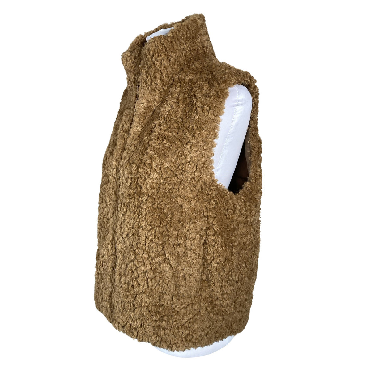 Unisex COS - Faux fur vest, size 40 - Brown (3)