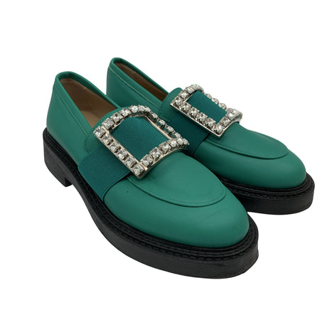 Unisex Vamsko - Loafers, size 38 - Green (2)