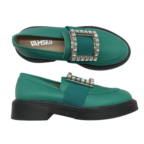 Unisex Vamsko - Loafers, size 38 - Green ()