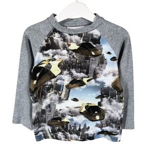 Unisex Molo Kids - Tricot shirt, size 98 - 104 - Gray (1)