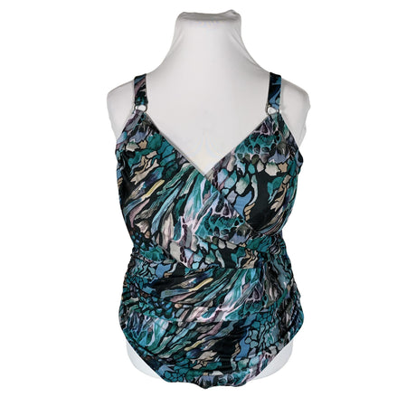 Unisex Zizzi - Swimsuit, size 48 - Blue ()