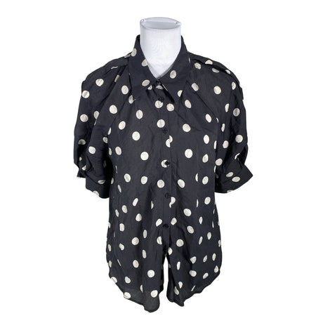 Unisex Lindex - Short-sleeved blouse, size 40 - Black ()