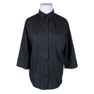 Unisex Telakka - Collared shirt, size 44 - Black (1)