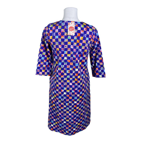 Unisex Virkkukoukkunen - Tricot dress, size 34 - Blue (2)