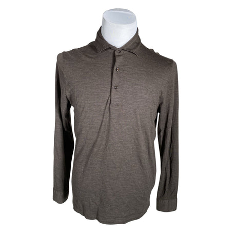 Unisex Gran Sasso - Tricot shirt, size XXL - Brown ()