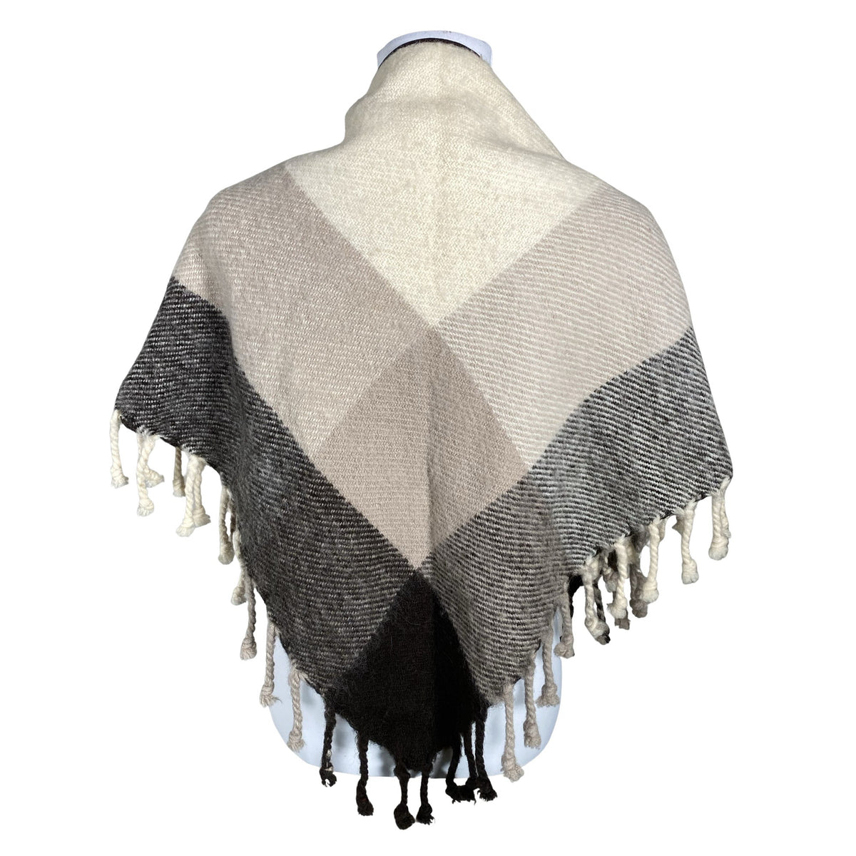 Unisex Lena Rewell - Shawl, size Midi - Beige (2)