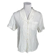 Unisex Elton - Short-sleeved blouse, size 40 - White ()