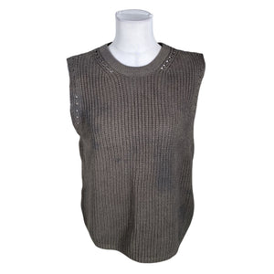 Unisex Esprit - Knit vest, size 40 - Gray (1)