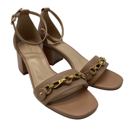 Unisex Guess - Heeled sandals, size 37 - Beige (2)