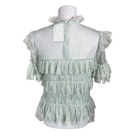 Unisex By Malina - Short-sleeved blouse, size 34 - Green (2)