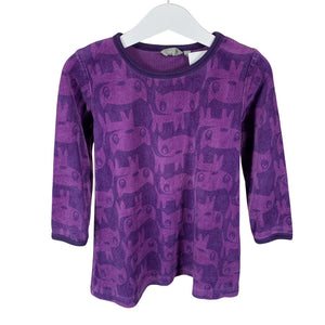 Unisex Lindex - Tricot shirt, size 98 - 104 - Violet (1)