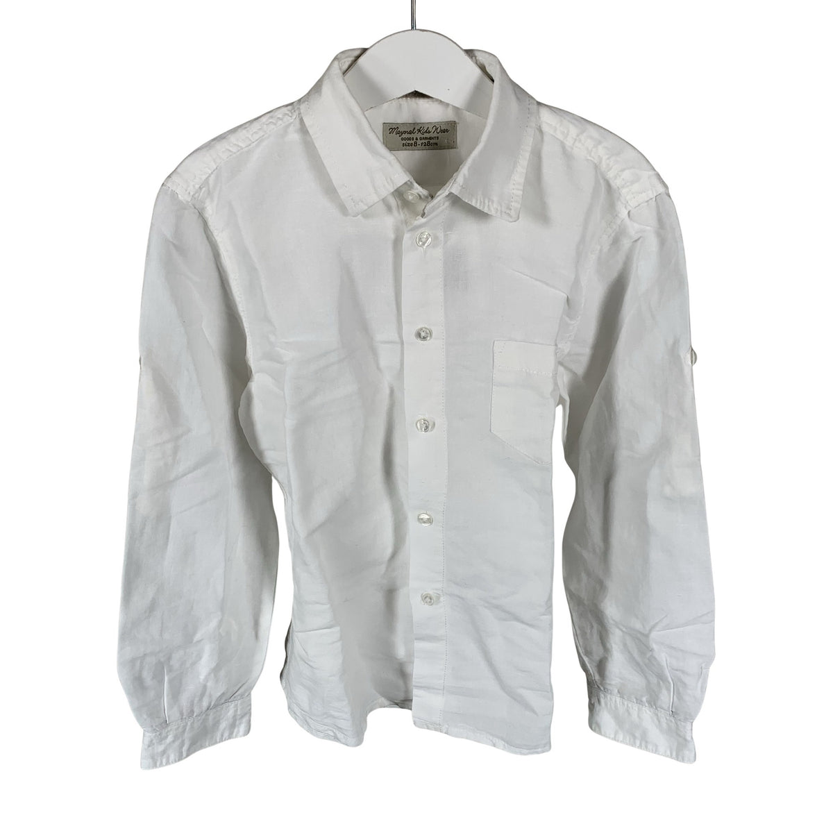 Unisex Mayoral - Collared shirt, size 122 - 128 - White (1)