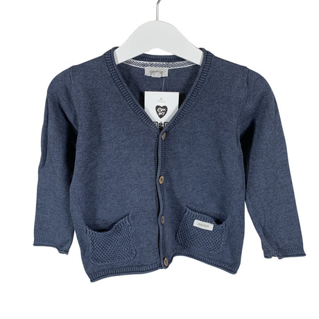 Unisex Newbie - Cardigan, size 80 - 86 - Blue ()
