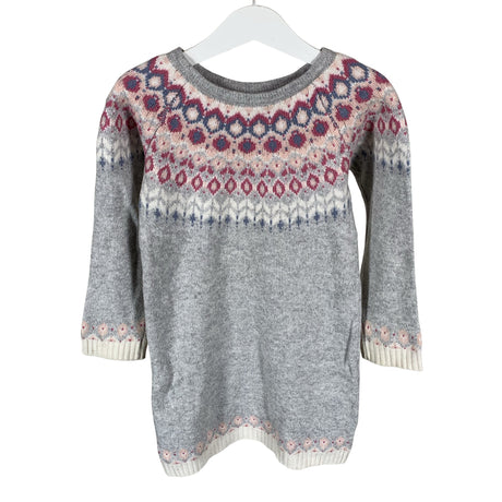 Unisex Lindex - Knit dress, size 98 - 104 - Gray ()