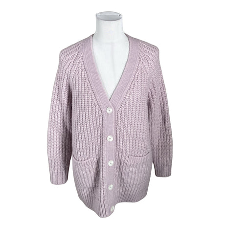 Unisex Alpaka - Cardigan, size 34 - Violet ()