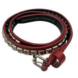 Unisex Saddler - Leather belt, size Ei kokoa - Red ()