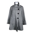 Unisex Trendy Line - Wool coat, size 38 - Black ()