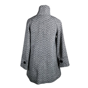 Unisex Trendy Line - Wool coat, size 38 - Black (2)
