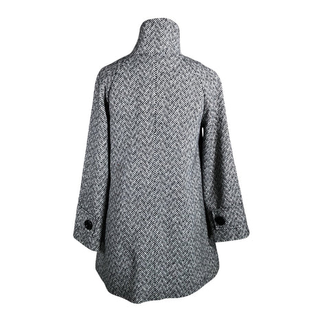 Unisex Trendy Line - Wool coat, size 38 - Black (2)