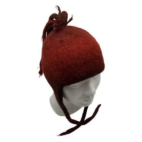 Unisex Handmade - Winter hat, size 58 - 60 cm - Red ()