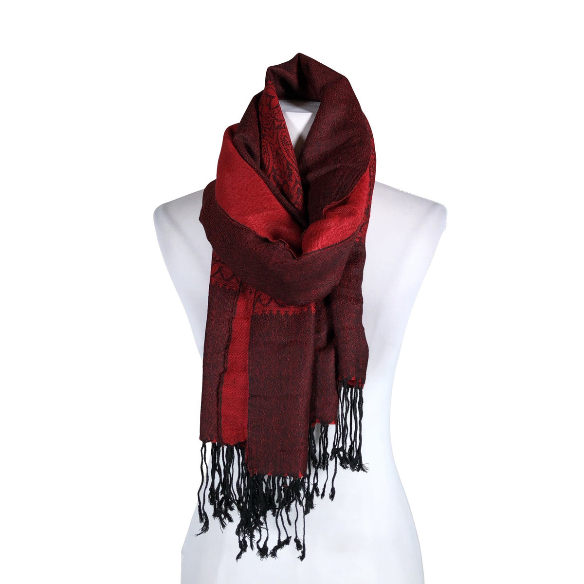Unisex Pashmina - Scarf, size Midi - Red (1)