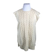 Unisex Handmade - Knit vest, size 42 - Natural white ()