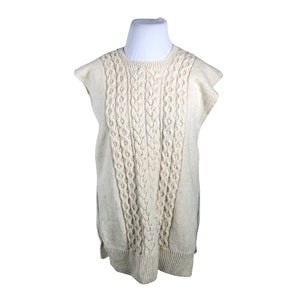 Unisex Handmade - Knit vest, size 42 - Natural white (1)