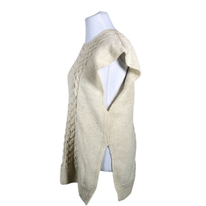 Unisex Handmade - Knit vest, size 42 - Natural white (2)