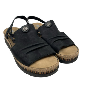 Unisex Rieker - Wedge heel shoes, size 40 - Black (2)