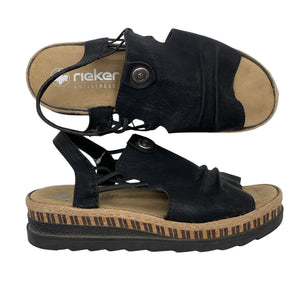 Unisex Rieker - Wedge heel shoes, size 40 - Black (1)